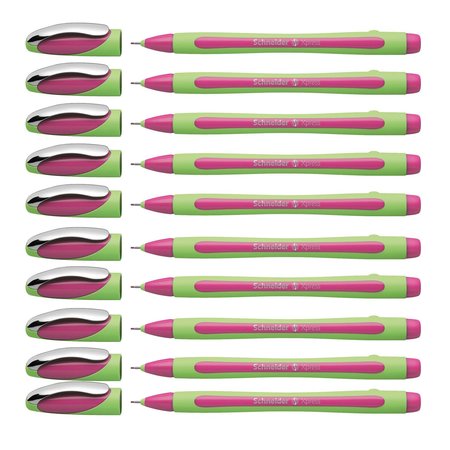 SCHNEIDER PEN Line-Up Fineliner Pens with Case, 4 Colors Per Pack, 10PK 190009